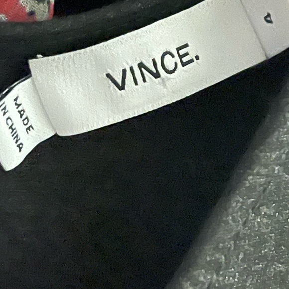 NEW Vince Pleated V-Neck Knit Dress Charcoal Grey Size 4 Has Pockets - Picture 6 of 8